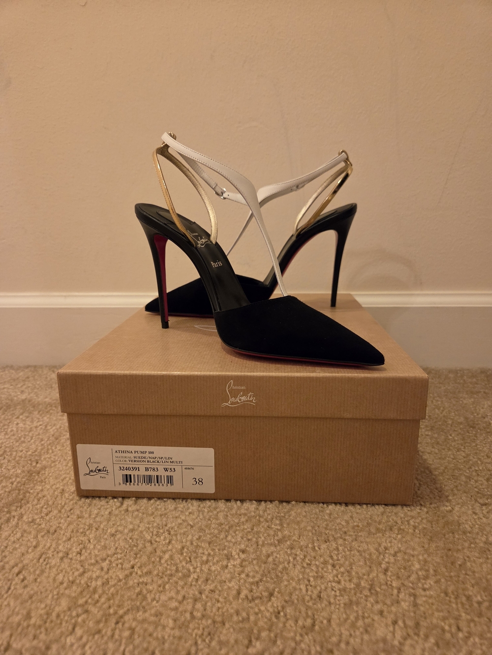 NEW Louboutin Athina 100 38 - Picture 2 of 10